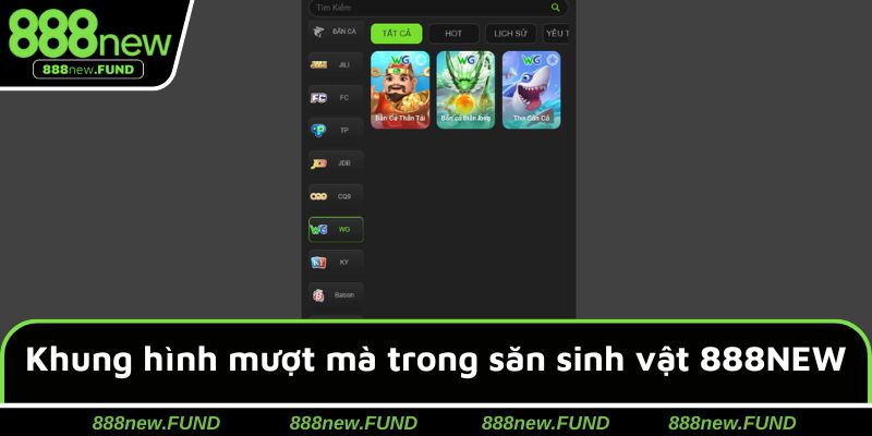 Khung hình mượt mà trong săn sinh vật tại 888NEW